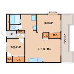 奈良駅 徒歩5分 5階の物件間取画像